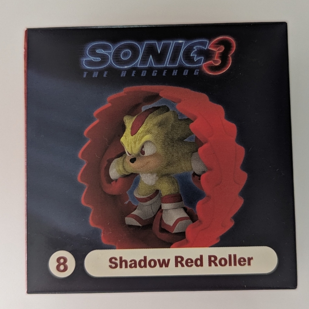 Sonic 3 Shadow Red Roller Toy McDonald's New In Box
